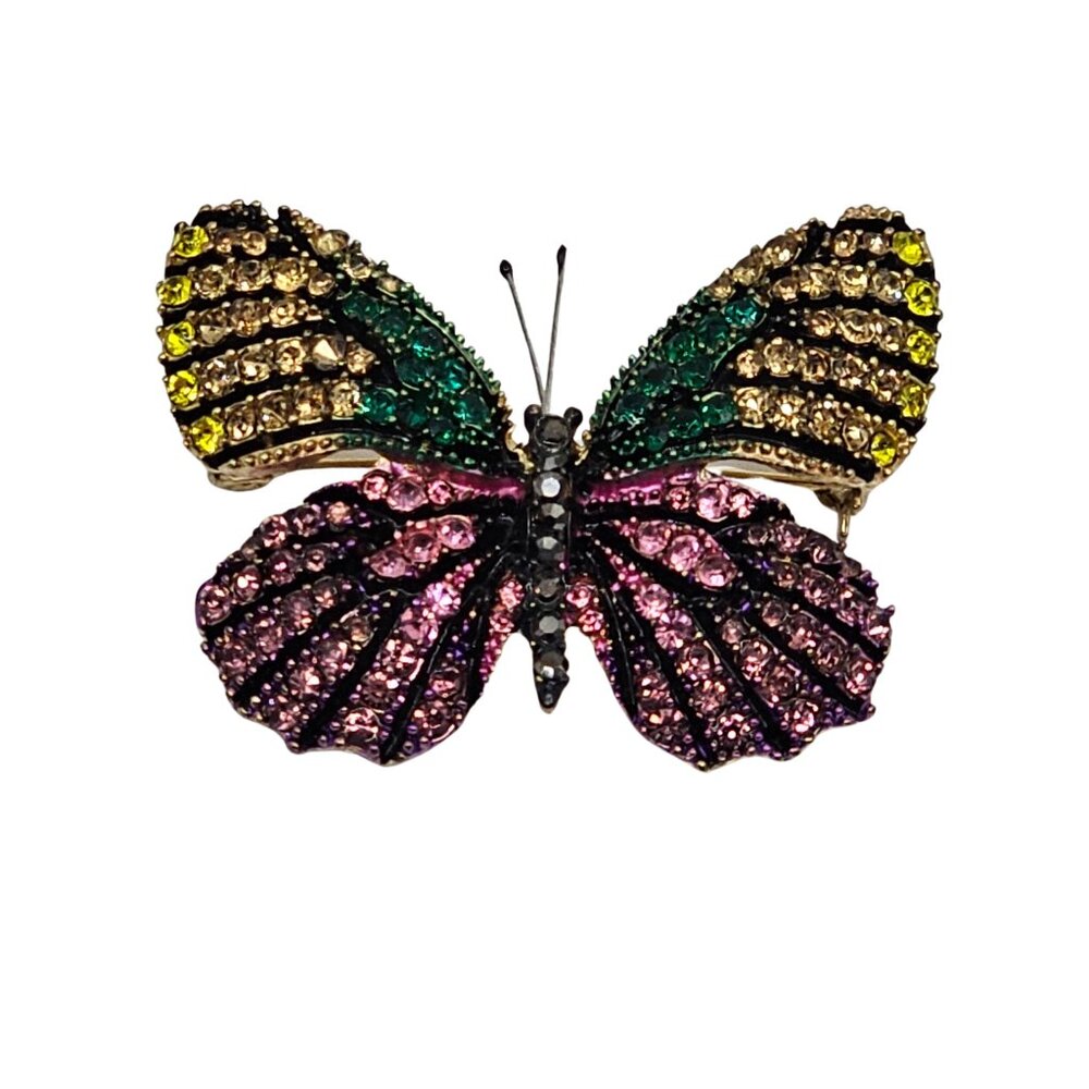 Elegant Butterfly Crystal Brooch | Sparkling Jewelry Pin for Any Occasion - Picture 14 of 16